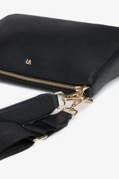 Vilanova Bolso Bandolera con Efecto Piel Negro New