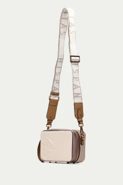 Hispanitas Bolso bandolera cremallera since 90 Beige Best