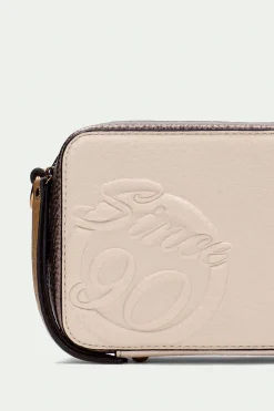 Hispanitas Bolso bandolera cremallera since 90 Beige Best