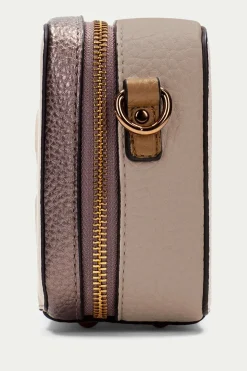 Hispanitas Bolso bandolera cremallera since 90 Beige Best