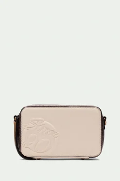 Hispanitas Bolso bandolera cremallera since 90 Beige Best