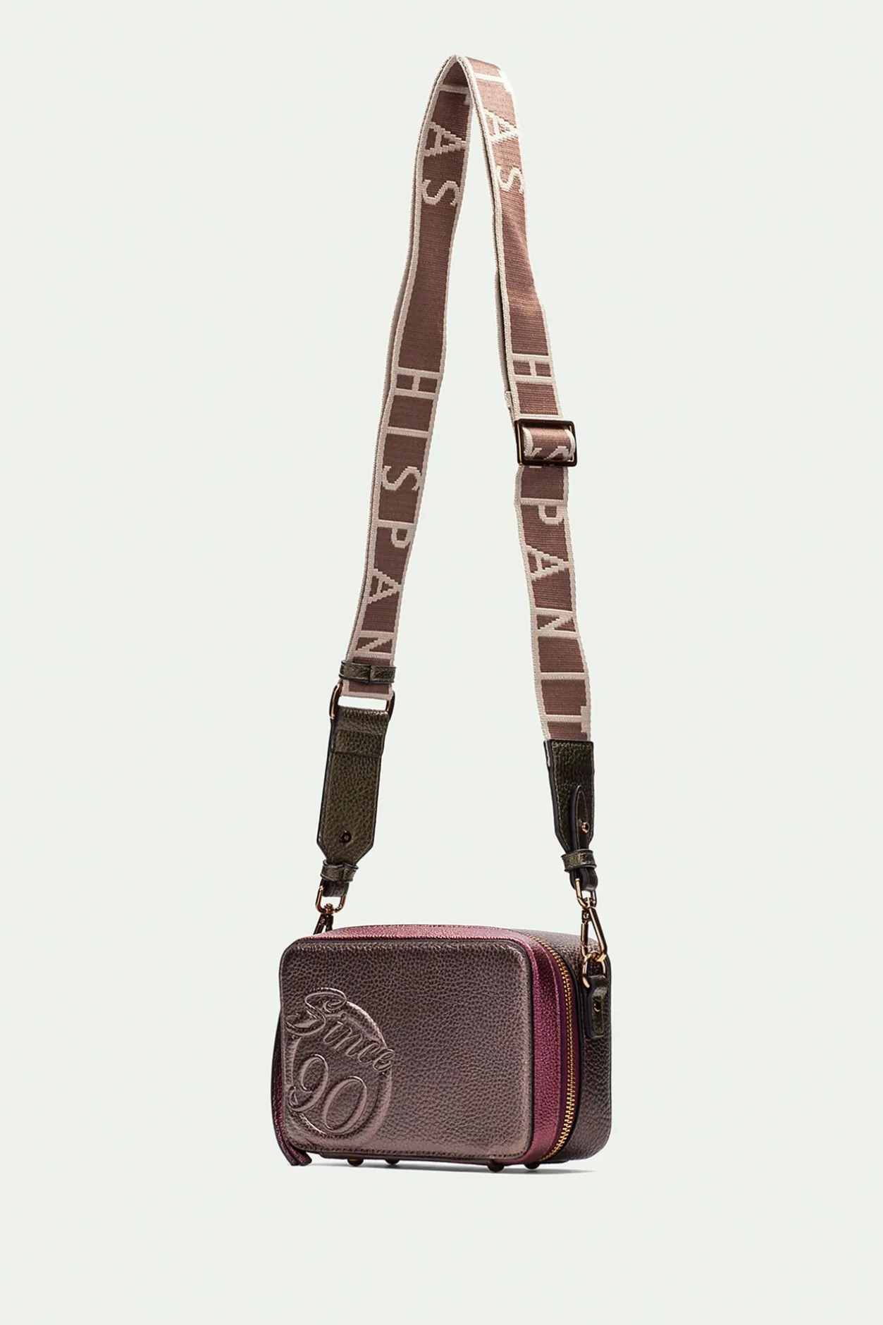 Hispanitas Bolso bandolera cremallera since 90 Marrón Outlet