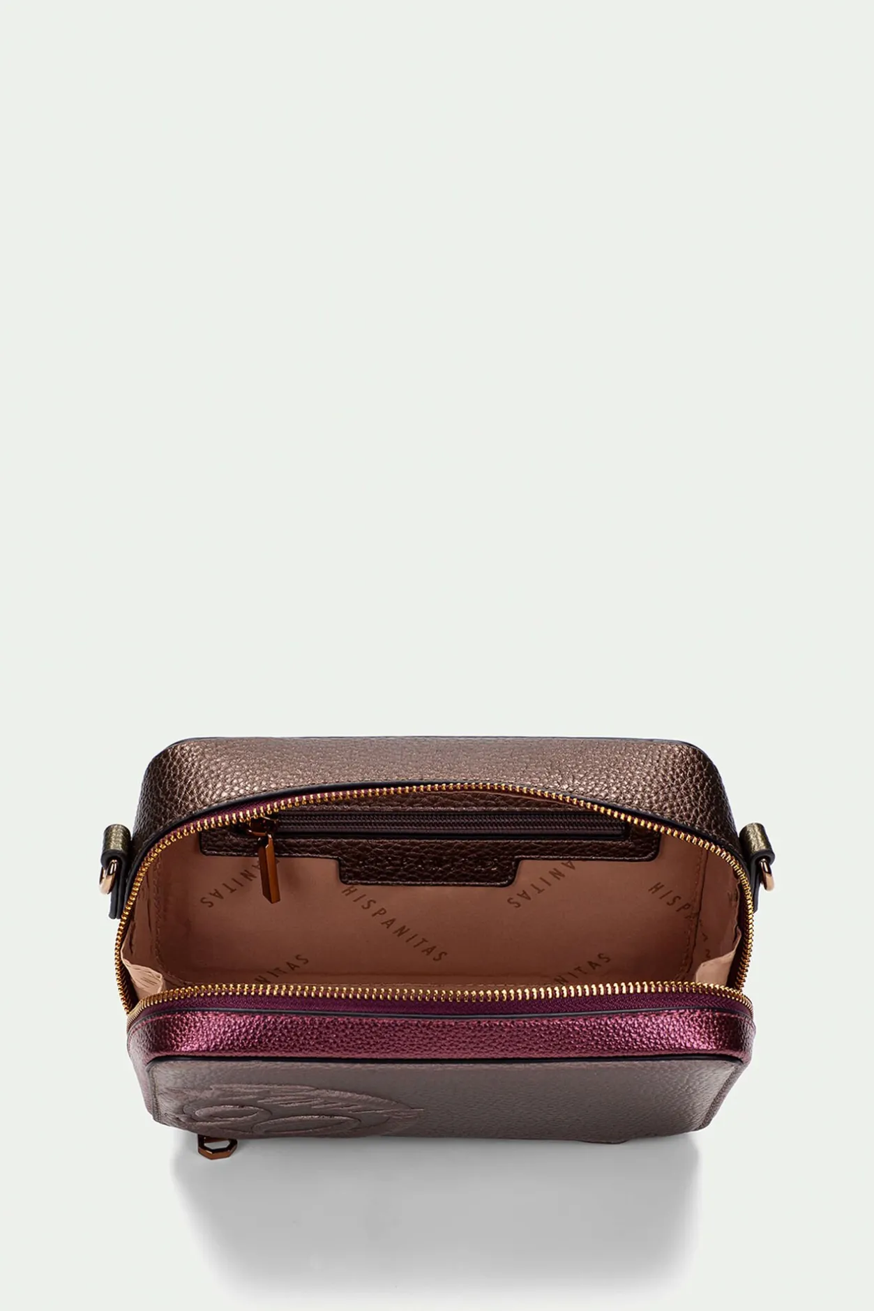 Hispanitas Bolso bandolera cremallera since 90 Marrón Outlet