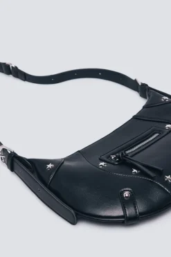 Springfield Bolso bandolera estrellas negro Clearance