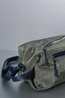 Dash and Stars Bolso bandolera nylon kaki satinado verde Discount