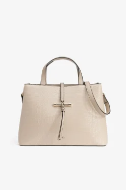 Vilanova Bolso City con Efecto Cocodrilo Beige Sale