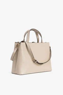 Vilanova Bolso City con Efecto Cocodrilo Beige Sale