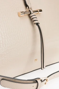 Vilanova Bolso City con Efecto Cocodrilo Beige Sale