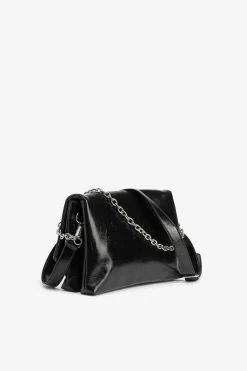 Vilanova Bolso con Efecto Piel y Cadena Negro