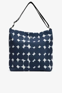 Vilanova Bolso de Hombro de Nylon Estampado Azul marino Outlet