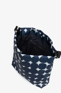 Vilanova Bolso de Hombro de Nylon Estampado Azul marino Outlet