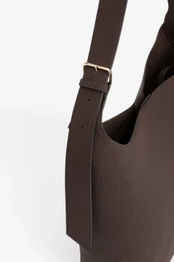 Vilanova Bolso de Hombro Efecto Cocodrilo Marr&oacute;n oscuro Best