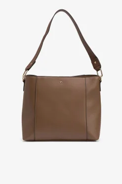 Vilanova Bolso de Hombro Efecto Piel Marrón Outlet