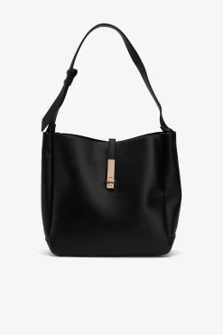 Vilanova Bolso de hombro efecto piel Negro Outlet