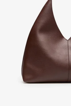 Cortefiel Bolso hobo Marr&oacute;n oscuro Sale