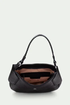 Hispanitas Bolso hobo redondeado cierre magnético Negro Outlet