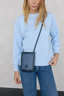 Pedro del Hierro Bolso móvil con asa ajustable Azul New