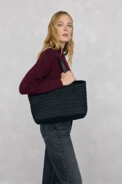 Pedro del Hierro Bolso shopper acolchado Gris Discount