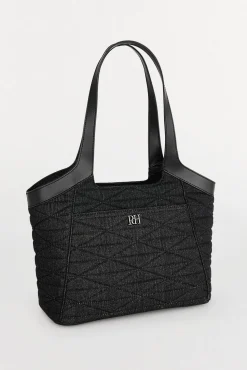 Pedro del Hierro Bolso shopper acolchado Gris Discount