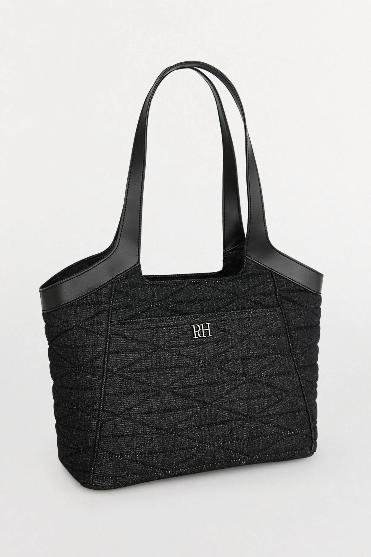 Pedro del Hierro Bolso shopper acolchado Gris Discount