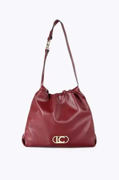 Lola Casademunt Bolso shopper blando Granate Clearance
