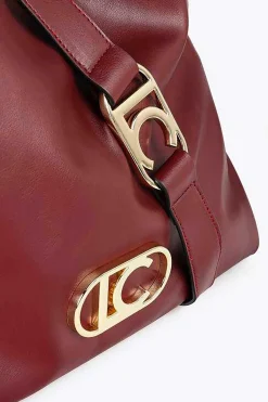 Lola Casademunt Bolso shopper blando Granate Clearance