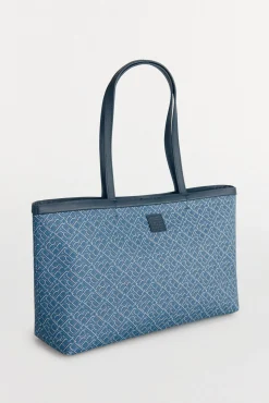 Pedro del Hierro Bolso shopper monograma Azul Best