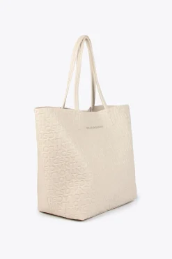 Lola Casademunt Bolso shopper monograma Marfil Discount