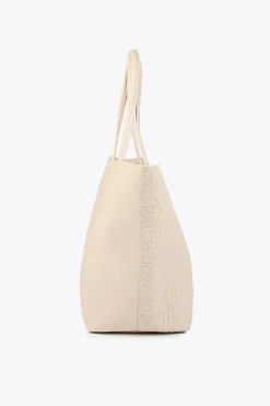 Lola Casademunt Bolso shopper monograma Marfil Discount