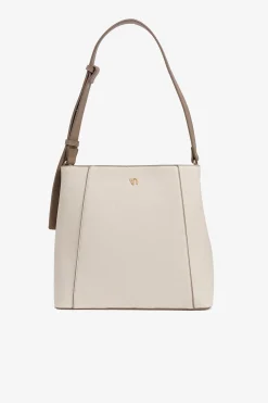 Vilanova Bolso shoulder efecto piel Beige