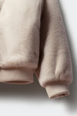 Springfield Kids Bomber de pelo niña beige Online