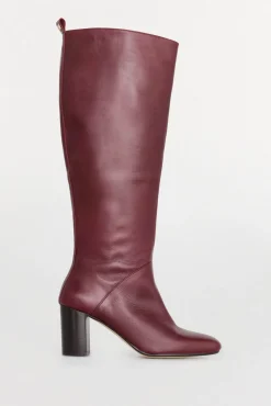 Pedro del Hierro Bota alta piel Burdeos Online