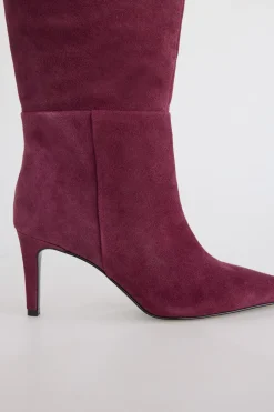 Slowlove Bota alta serraje Granate Best