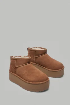 Ugg Bota Classic Ultra Plataforma Marr&oacute;n