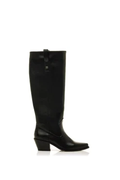 MTNG Bota cowboy alta Texas negro New