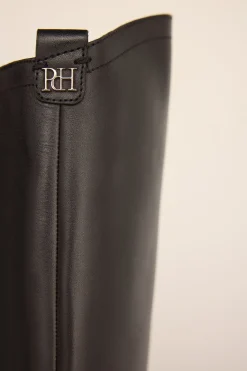 Pedro del Hierro Bota hípica con detalle metálico Negro Sale