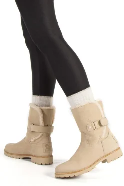 Panama Jack Bota mujer plana Beige Best