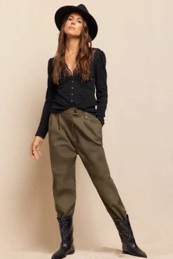 Slowlove Bota piel tachas Negro Sale