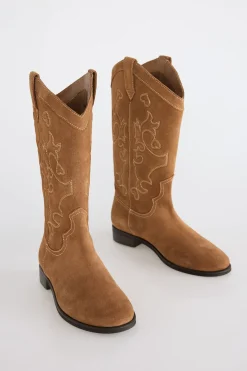 Slowlove Bota plana serraje Camel