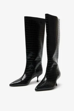 Cortefiel Bota tacón kitten efecto coco Negro Hot