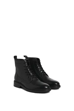 Jack & Jones Botas de cuero para hombre negro Online