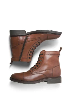 Jack & Jones Botas de cuero para hombre nude New