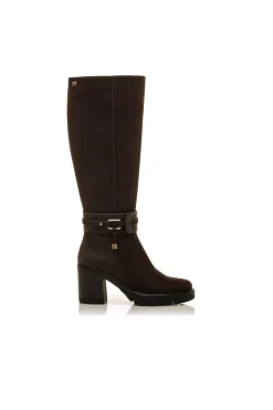 Maria Mare Botas de tacón Marr&oacute;n Outlet