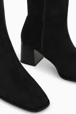 Lodi Botas en antelina con tacón Negro Outlet