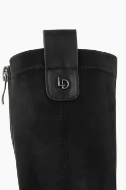 Lodi Botas en antelina con tacón Negro Outlet