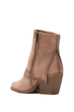 XTI Botin Campera Tachas beige New