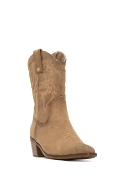 XTI Botin Cowboy Bordado beige New