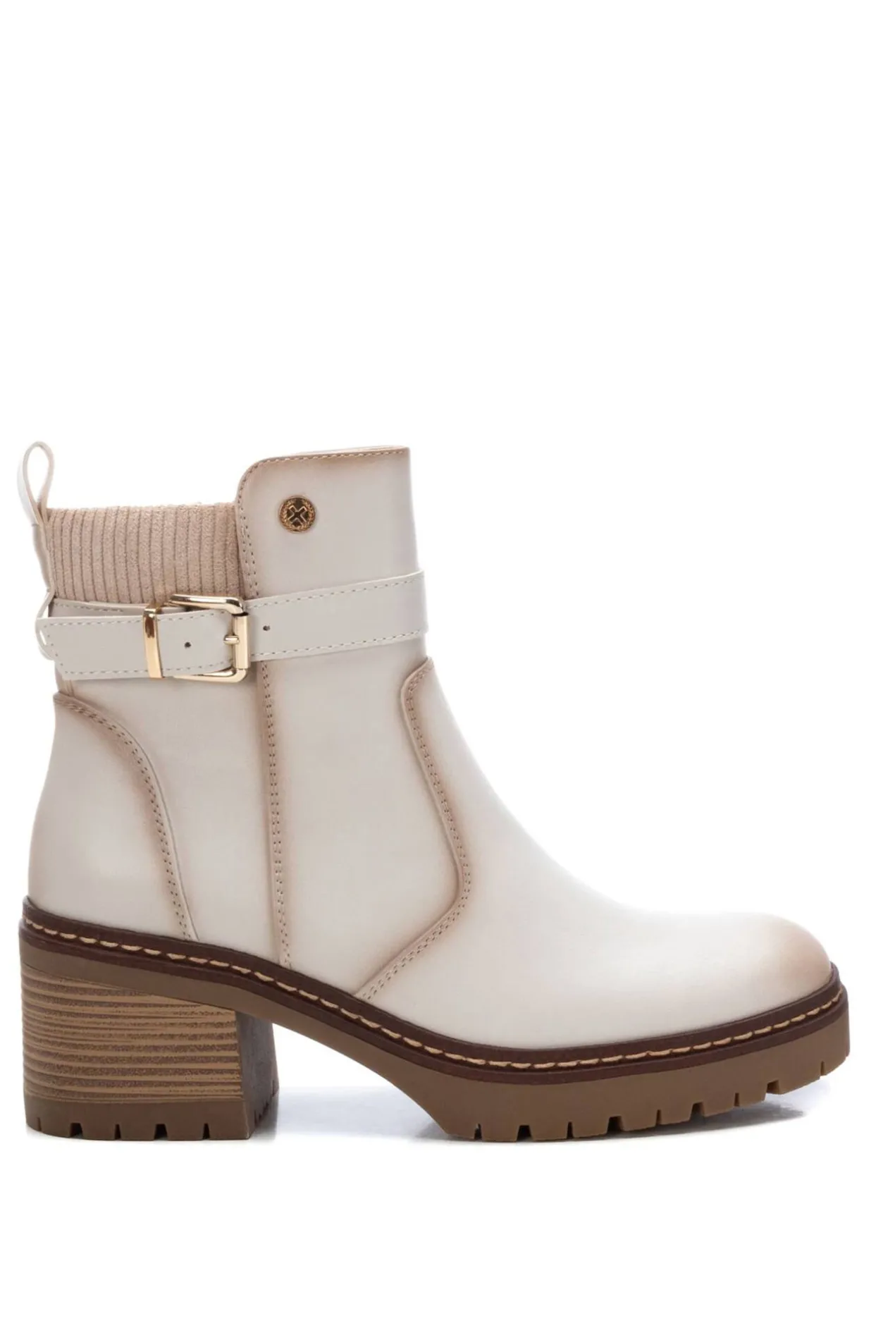 XTI Botin Tipo Chelsea beige Clearance