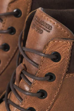 Jack & Jones Botines de caña alta de piel amarillo Sale