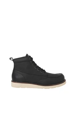 Jack & Jones Botines de piel suela goma negro Hot